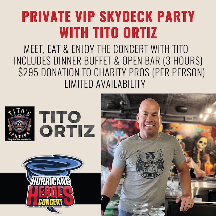 Private VIP Skydeck Party with Tito Ortiz
